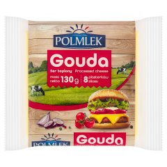 Polmlek Ser topiony gouda w plastrach 130 g (8 sztuk)