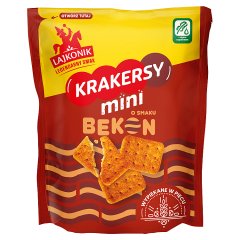 Lajkonik Krakersy mini o smaku bekon 100 g