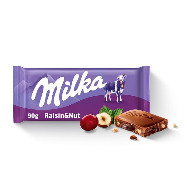 Milka Raisin &amp; Nut Czekolada mleczna 90 g