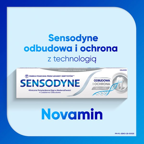 Sensodyne Whitening Pasta do zębów z fluorkiem odbudowa i ochrona 75 ml
