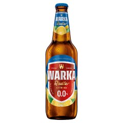 Piwo Warka Radler cytryna 0% do ceny jest doliczona kaucja 1 zł 