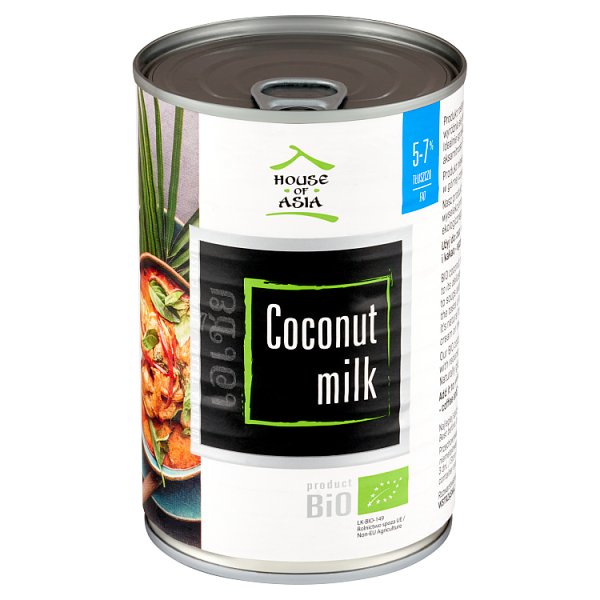House of Asia Produkt roślinny bio z kokosa 5-7 % 400 ml