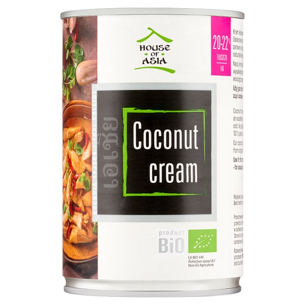 House of Asia Krem kokosowy bio 20-22 % 400 ml