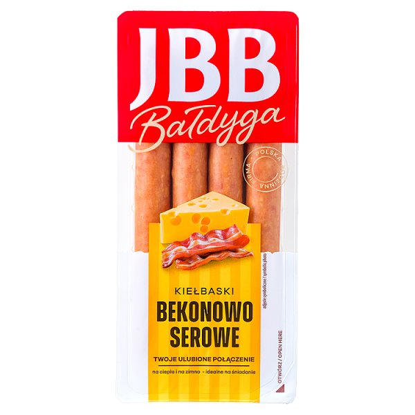 JBB Bałdyga Kiełbaski bekonowo serowe 190 g