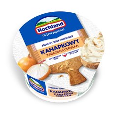 Hochland Kremowy serek twarogowy kanapkowy z prażoną cebulką 130 g