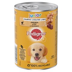 Pedigree Junior Mokra karma dla szczeniąt z kurczakiem w galaretce 400 g