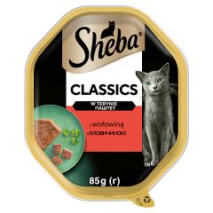 Sheba Classics Mokra karma dla dorosłych kotów w terynie z wołowiną 85 g