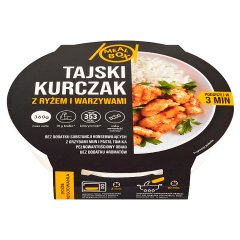 Meal Box Tajski kurczak z ryżem i warzywami 360 g