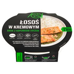 Meal Box Łosoś w kremowym sosie z koperkiem i ryżem 360 g