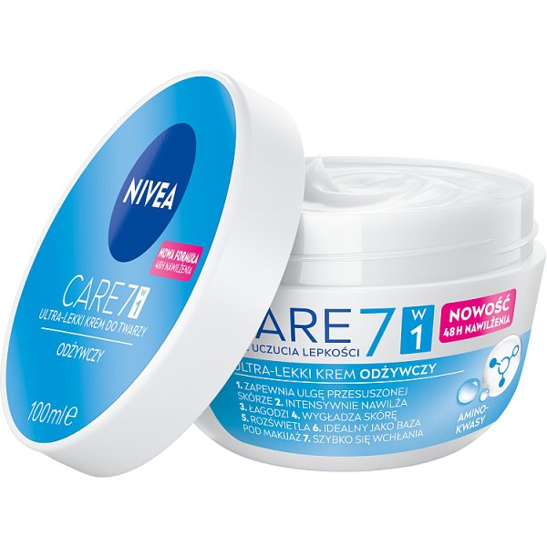Nivea Care 7w1 Odżywczy Ultra-Lekki krem do twarzy 100 ml