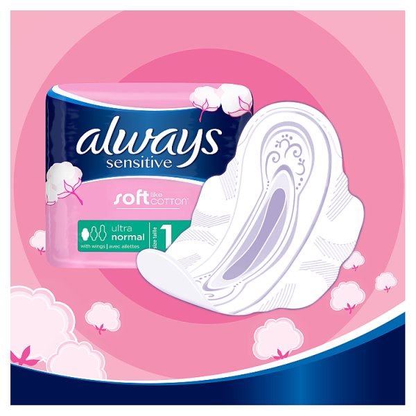 Always Platinum Podpaski ze skrzydełkami Normal, 20 sztuk
