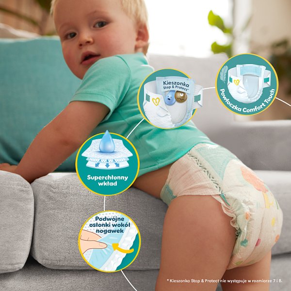 Pampers Active Baby, rozmiar 6, 32 pieluszek, 13kg-18kg