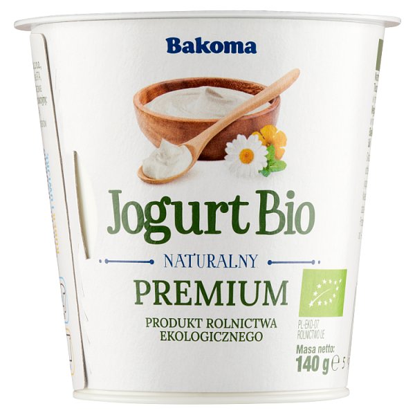 Bakoma Jogurt Bio naturalny premium 140 g