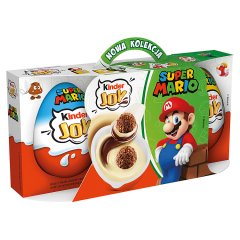 Kinder Joy Chrupiące wafelki posypane kakao w kremie z niespodzianką 3 x 20 g