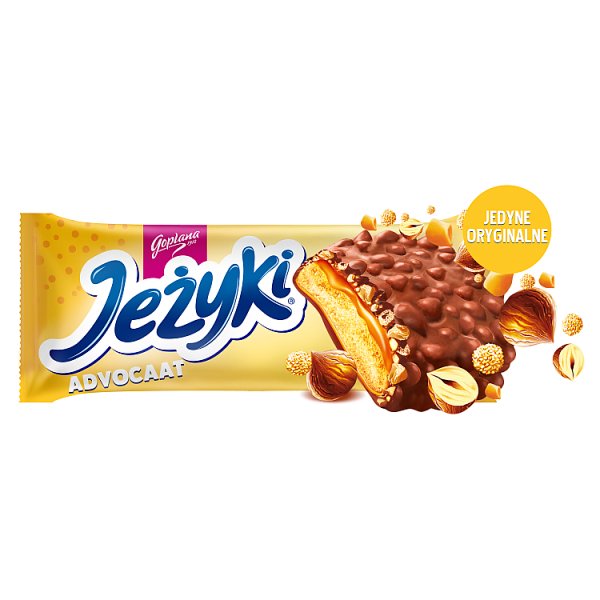 Jeżyki Herbatniki w czekoladzie mlecznej o smaku advocaat 140 g