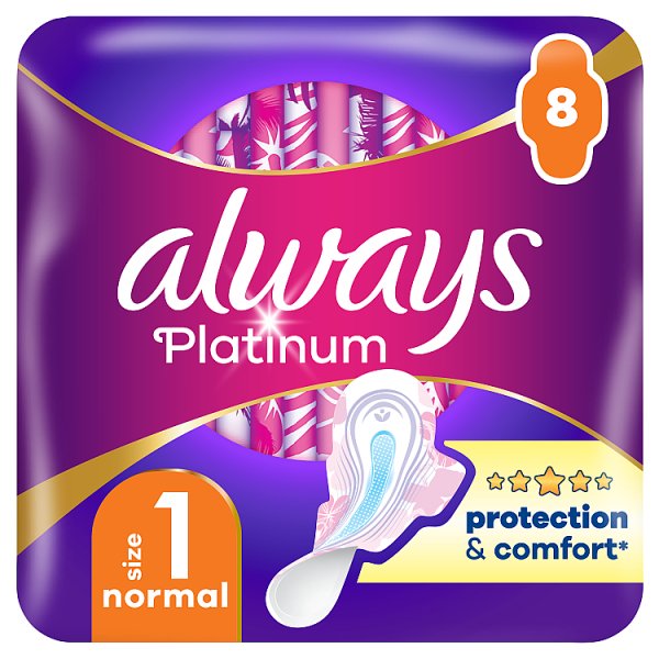 Always Platinum Normal (rozmiar 1) Podpaski ze skrzydełkami 8