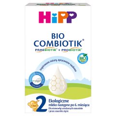 HiPP 2 BIO Combiotik Ekologiczne mleko następne dla niemowląt po 6. miesiącu 550 g