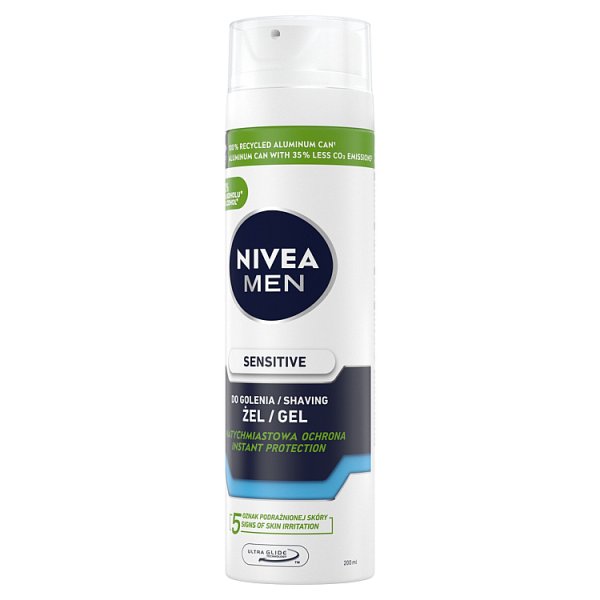 Nivea MEN Sensitive Łagodzący żel do golenia 200 ml
