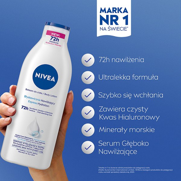 Nivea Błyskawicznie Nawilżający Balsam DO Ciała 400 ml
