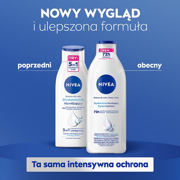 Nivea Błyskawicznie Nawilżający Balsam DO Ciała 400 ml