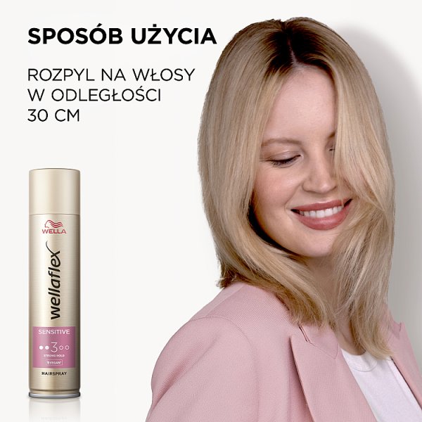 Wella Wellaflex Sensitive Strong Hold Lakier do włosów 250 ml