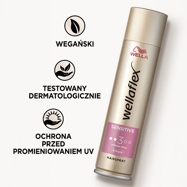 Wella Wellaflex Sensitive Strong Hold Lakier do włosów 250 ml