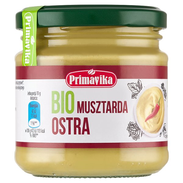 Primavika Bio musztarda ostra 170 g