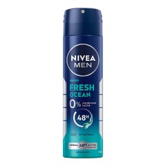 Nivea MEN Fresh Ocean Dezodorant 0% Soli Aluminium Spray 150 ml