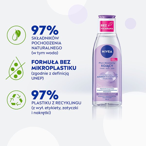 Nivea Kojący Płyn Micelarny do cery wrażliwej i nadwrażliwej 200 ml