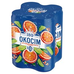 Okocim Mix piwa bezalkoholowego z lemoniadą sycylijska pomarańcza z limonką 4 x 500 ml