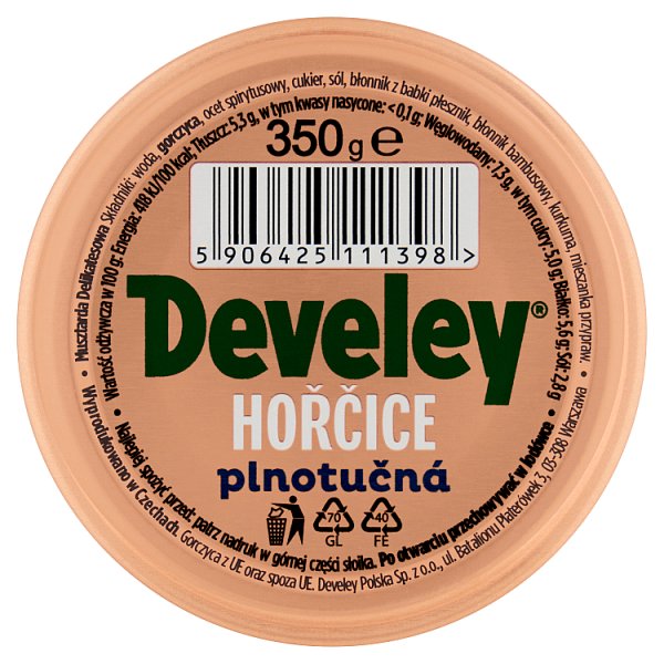 Develey Musztarda delikatesowa 350 g