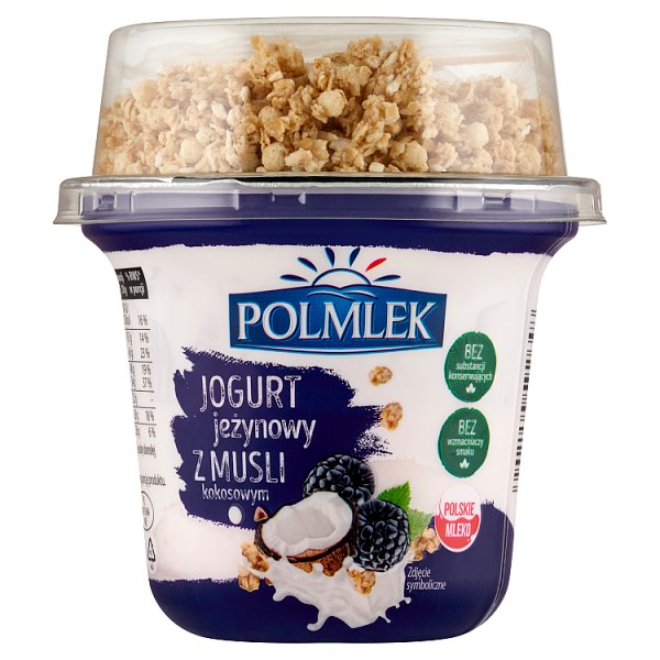 Polmlek Jogurt jeżynowy z musli kokosowym 210 g