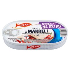 Graal Filety z makreli w pikantnym sosie pomidorowym z chili 170 g
