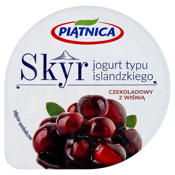 Piątnica Skyr jogurt typu islandzkiego czekoladowy z wiśnią 150 g