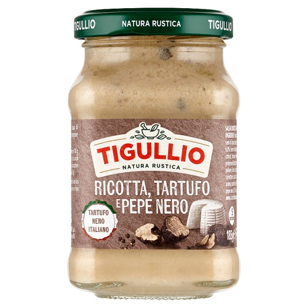 Tigullio Sos z serem ricotta truflami i czarnym pieprzem 185 g