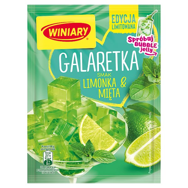 Winiary Galaretka smak limonka &amp; mięta 47 g