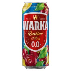 Warka Radler Mix piwa 0 % i lemoniady wiśnia z cytryną 500 ml