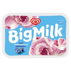 Big Milk Lody o smaku śmietankowo-jagodowym 900 ml