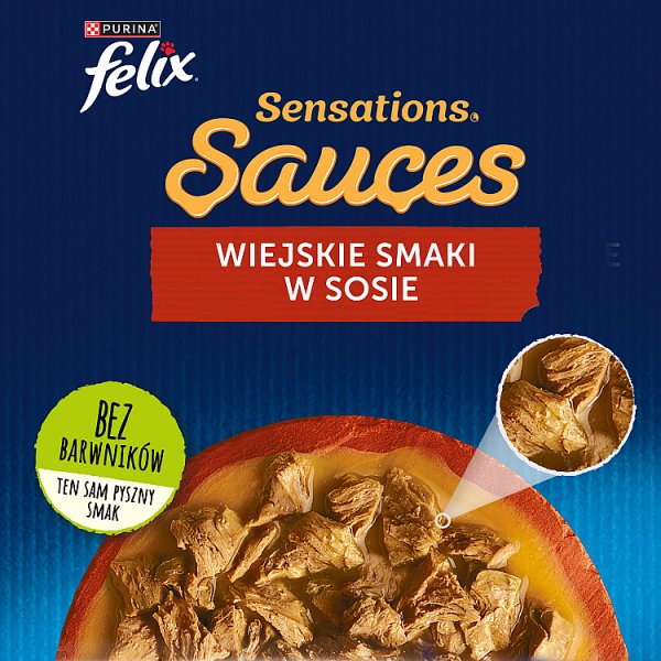 Felix Sensations Sauce Karma dla kotów wiejskie smaki w sosie 340 g (4 x 85 g)