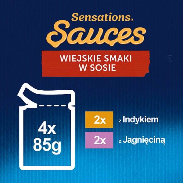 Felix Sensations Sauce Karma dla kotów wiejskie smaki w sosie 340 g (4 x 85 g)