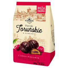 Kopernik Pierniki toruńskie w czekoladzie z nadzieniem o smaku wiśniowym 300 g