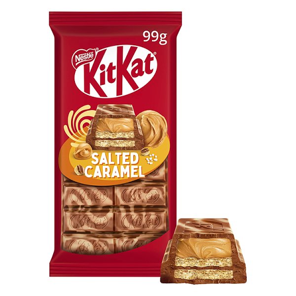 KitKat Salted Caramel Paluszki waflowe w mlecznej czekoladzie 99 g