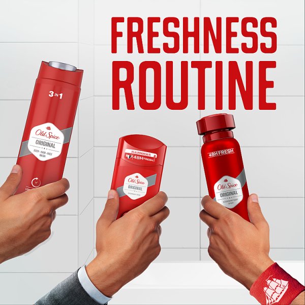 Old Spice Original Dezodorant w sztyfcie dla mężczyzn ml, 48 h świeżości, bez aluminium