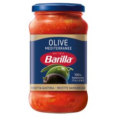 Barilla Olive Sos do makaronu pomidorowy z zielonymi i czarnymi oliwkami 400 g