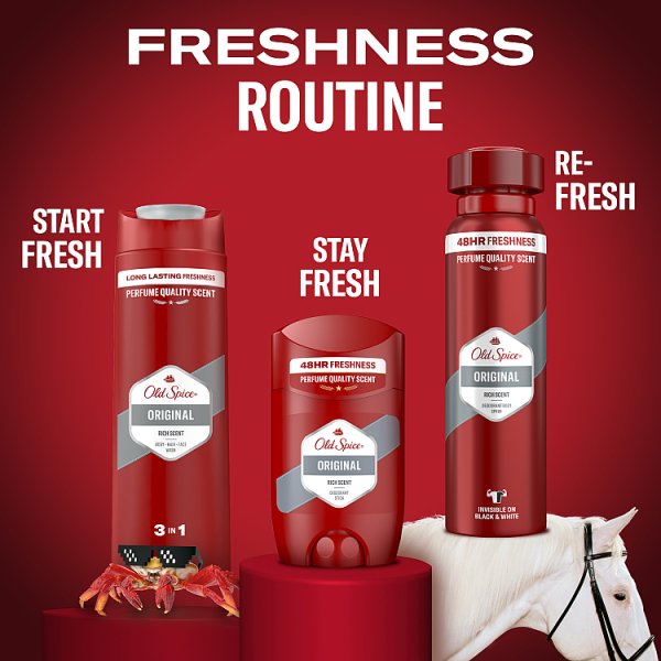 Old Spice Original Męski żel pod prysznic i szampon 400ml Długotrwała świeżość