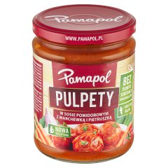 Pamapol Pulpety w sosie pomidorowym z marchewką i pietruszką 500 g