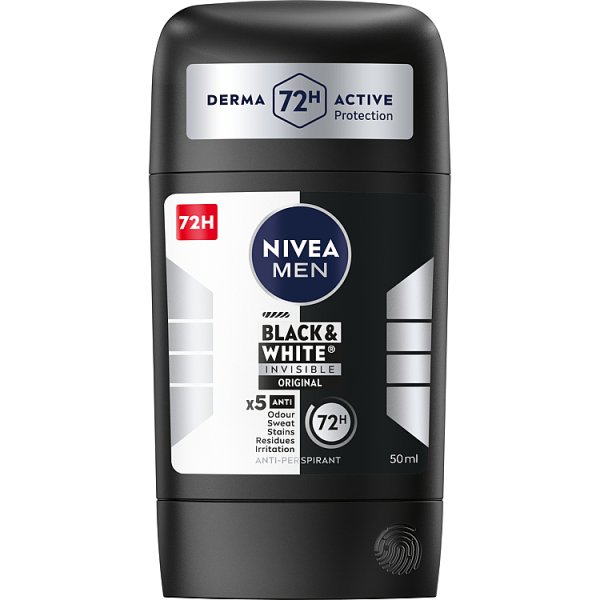 Nivea MEN Black &amp; White Invisible Original Antyperspirant w sztyfcie 50 ml