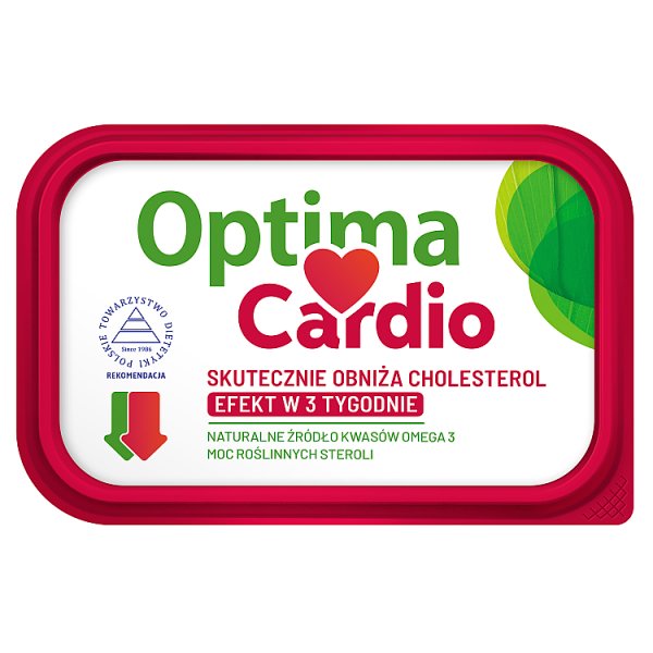 Optima Cardio Margaryna roślinna z dodatkiem steroli roślinnych 225 g