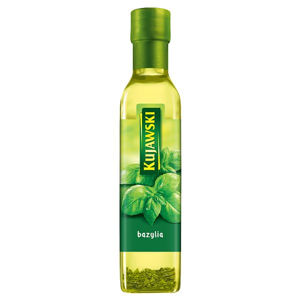 Kujawski Olej rzepakowy z pierwszego tłoczenia z bazylią 250 ml