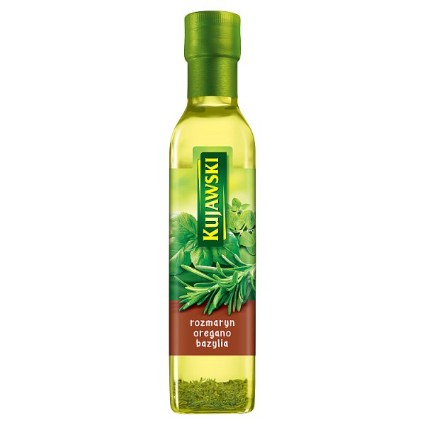Kujawski Olej rzepakowy z pierwszego tłoczenia z rozmarynem oregano i bazylią 250 ml